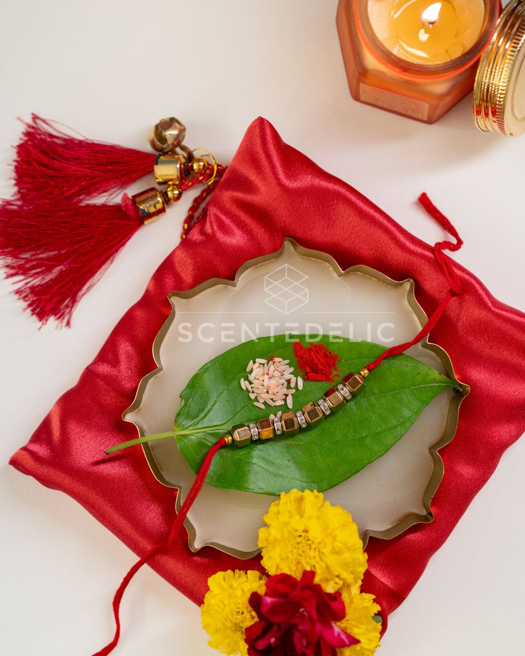 Golden Hematite Rakhi
