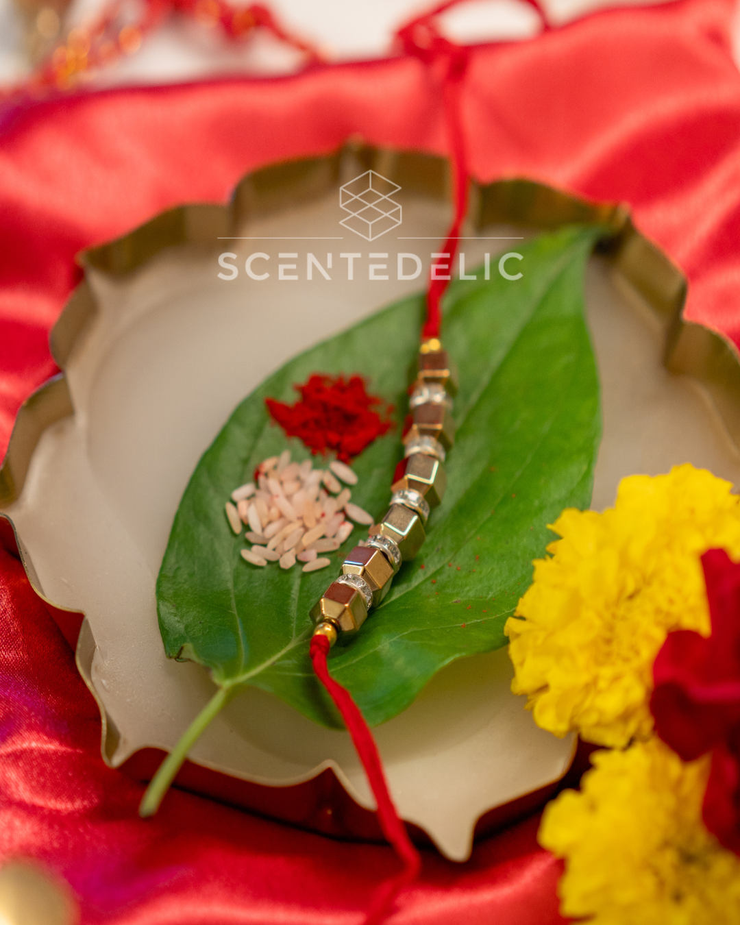 Golden Hematite Rakhi